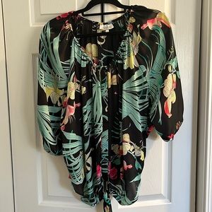 Jennifer Lopez floral blouse